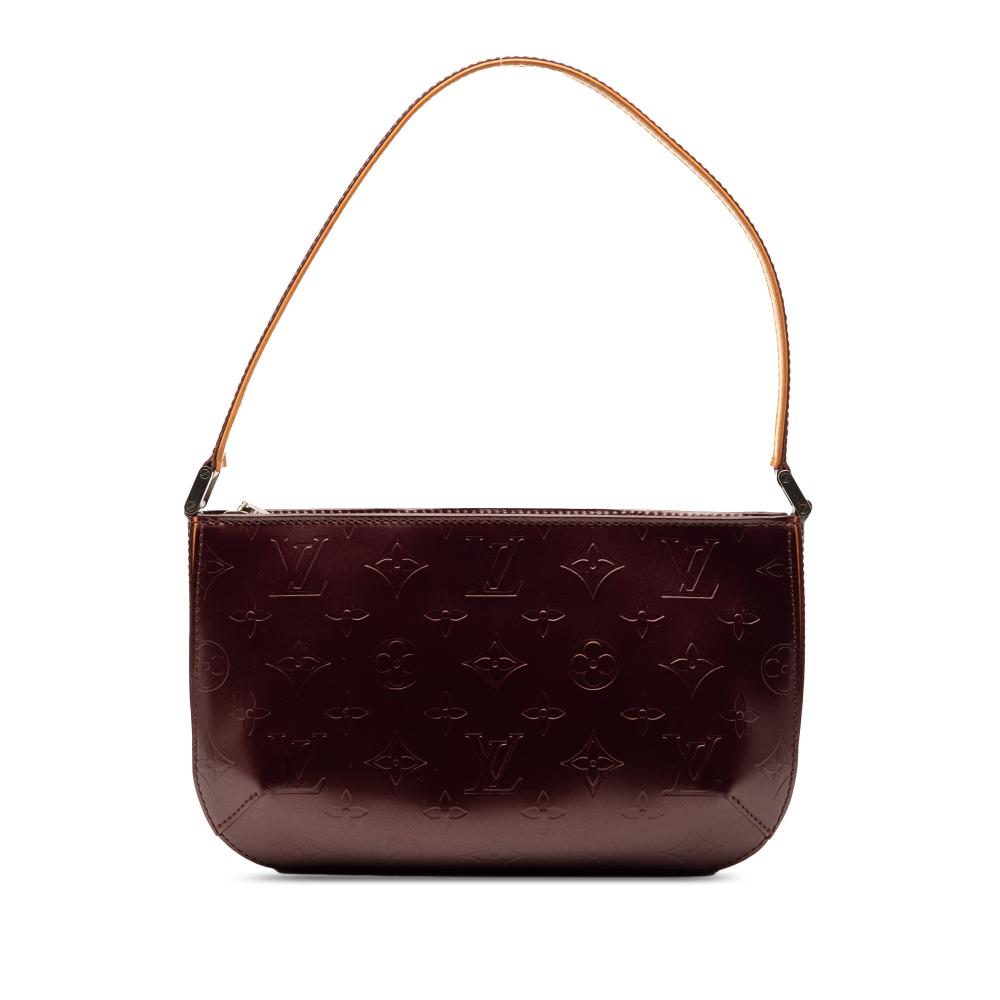 Louis Vuitton AB Louis Vuitton Purple Calf Leather Monogram Mat Fowler France