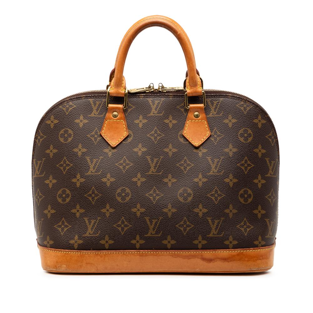Louis Vuitton B Louis Vuitton Brown Monogram Canvas Fabric Monogram Alma PM France