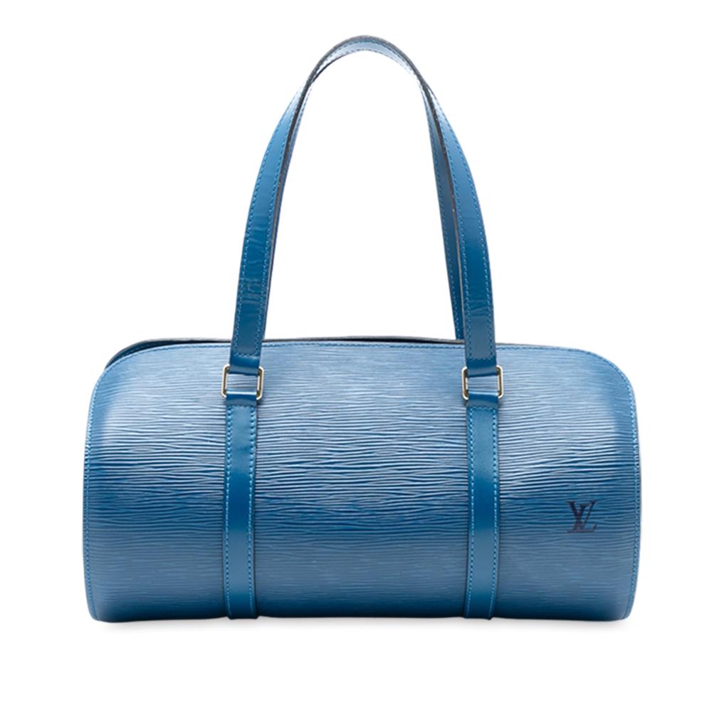 Louis Vuitton B Louis Vuitton Blue Epi Leather Leather Epi Soufflot France