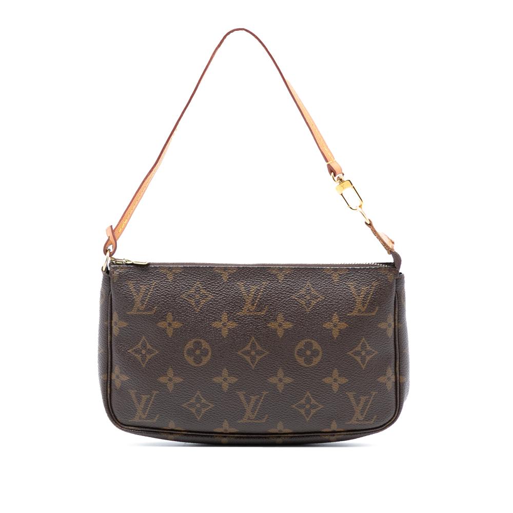 Louis Vuitton B Louis Vuitton Brown Monogram Canvas Fabric Monogram Pochette Accessoires France
