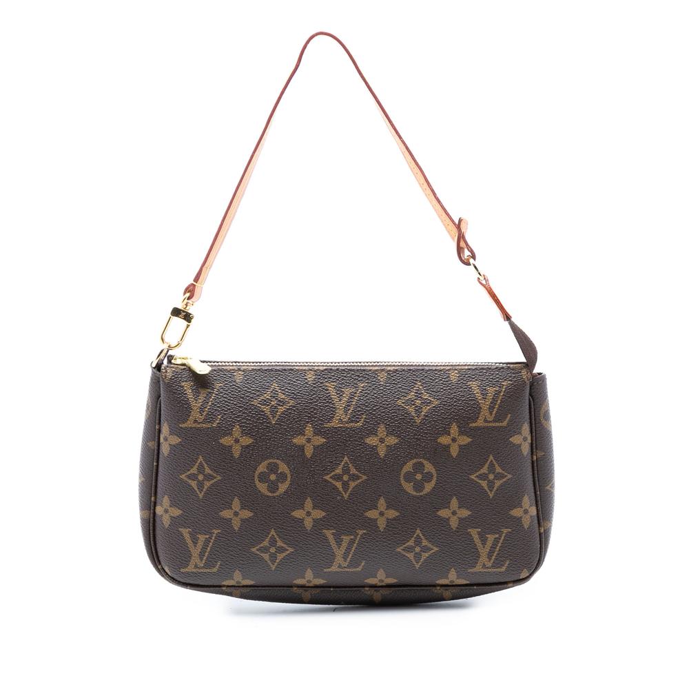 Louis Vuitton AB Louis Vuitton Brown Monogram Canvas Fabric Monogram Pochette Accessoires France