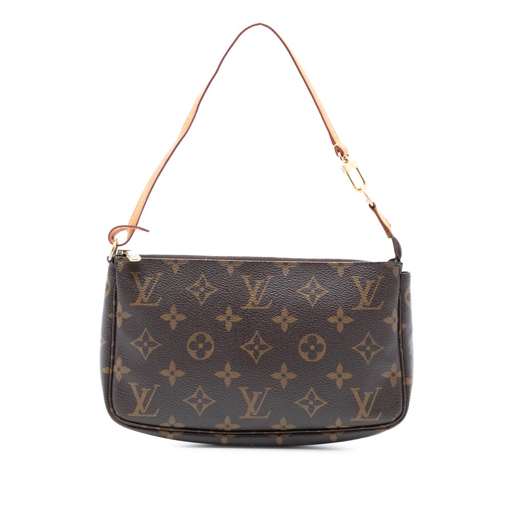 Louis Vuitton AB Louis Vuitton Brown Monogram Canvas Fabric Monogram Pochette Accessoires France