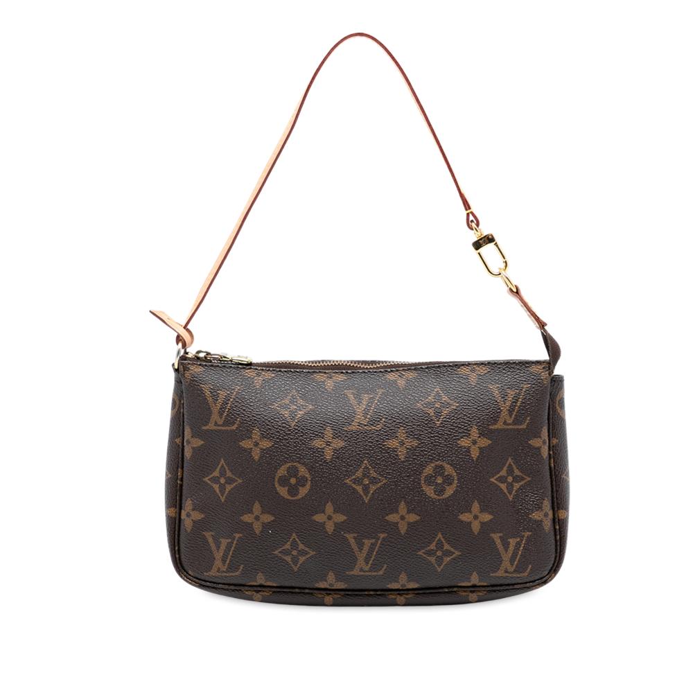 Louis Vuitton AB Louis Vuitton Brown Monogram Canvas Fabric Monogram Pochette Accessoires France