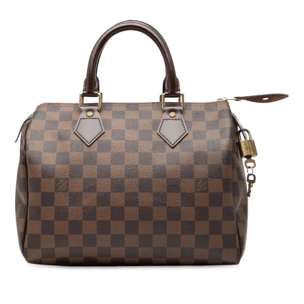 Louis Vuitton B Louis Vuitton Brown Damier Canvas Fabric Damier Ebene Speedy 25 France