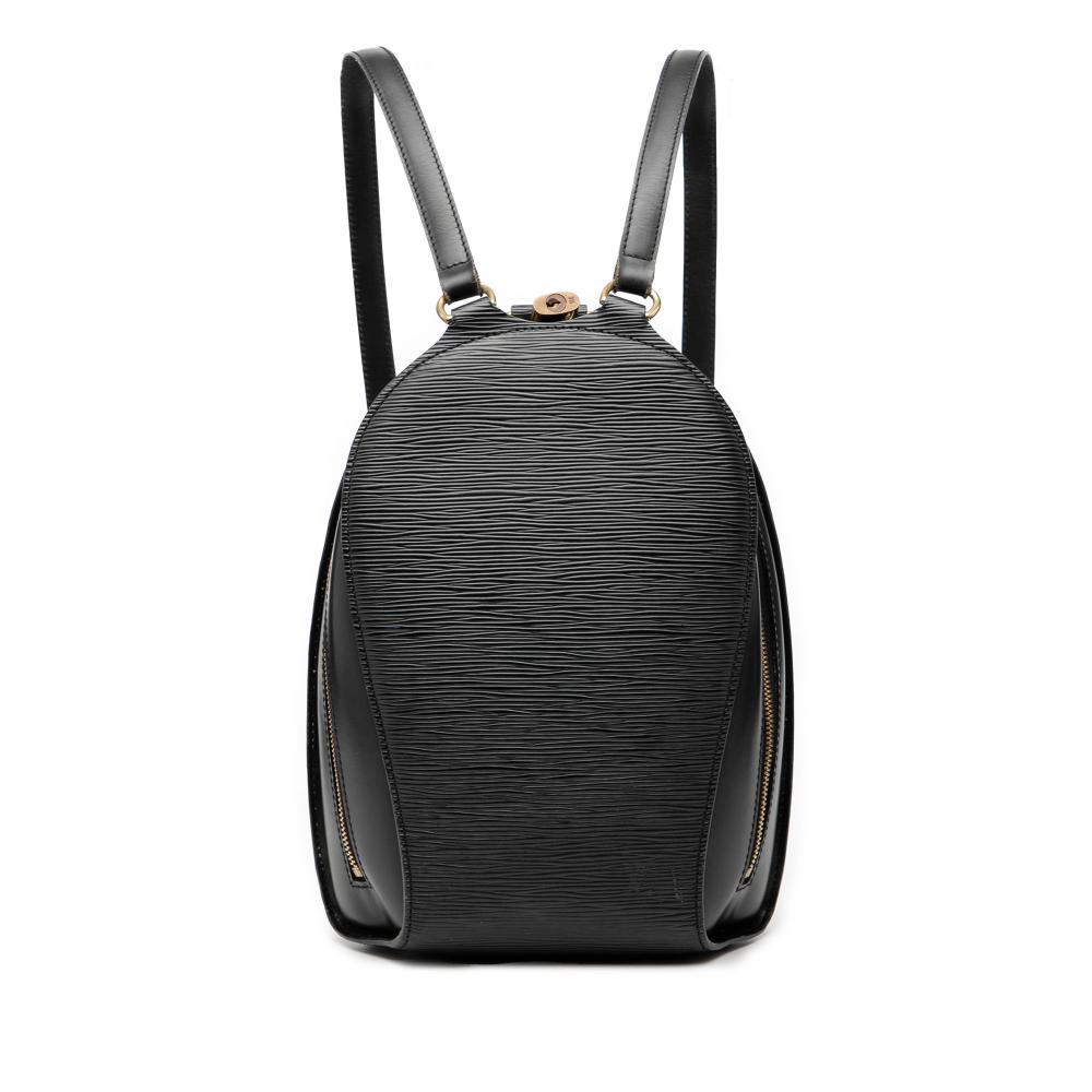 Louis Vuitton B Louis Vuitton Black Epi Leather Leather Epi Mabillon France