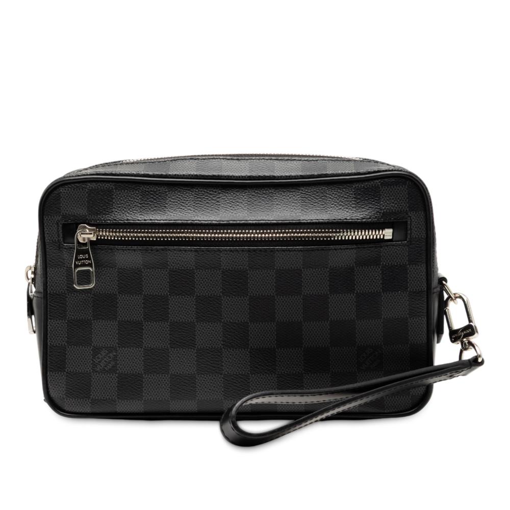 Louis Vuitton AB Louis Vuitton Black Damier Canvas Fabric Damier Graphite Kasai France