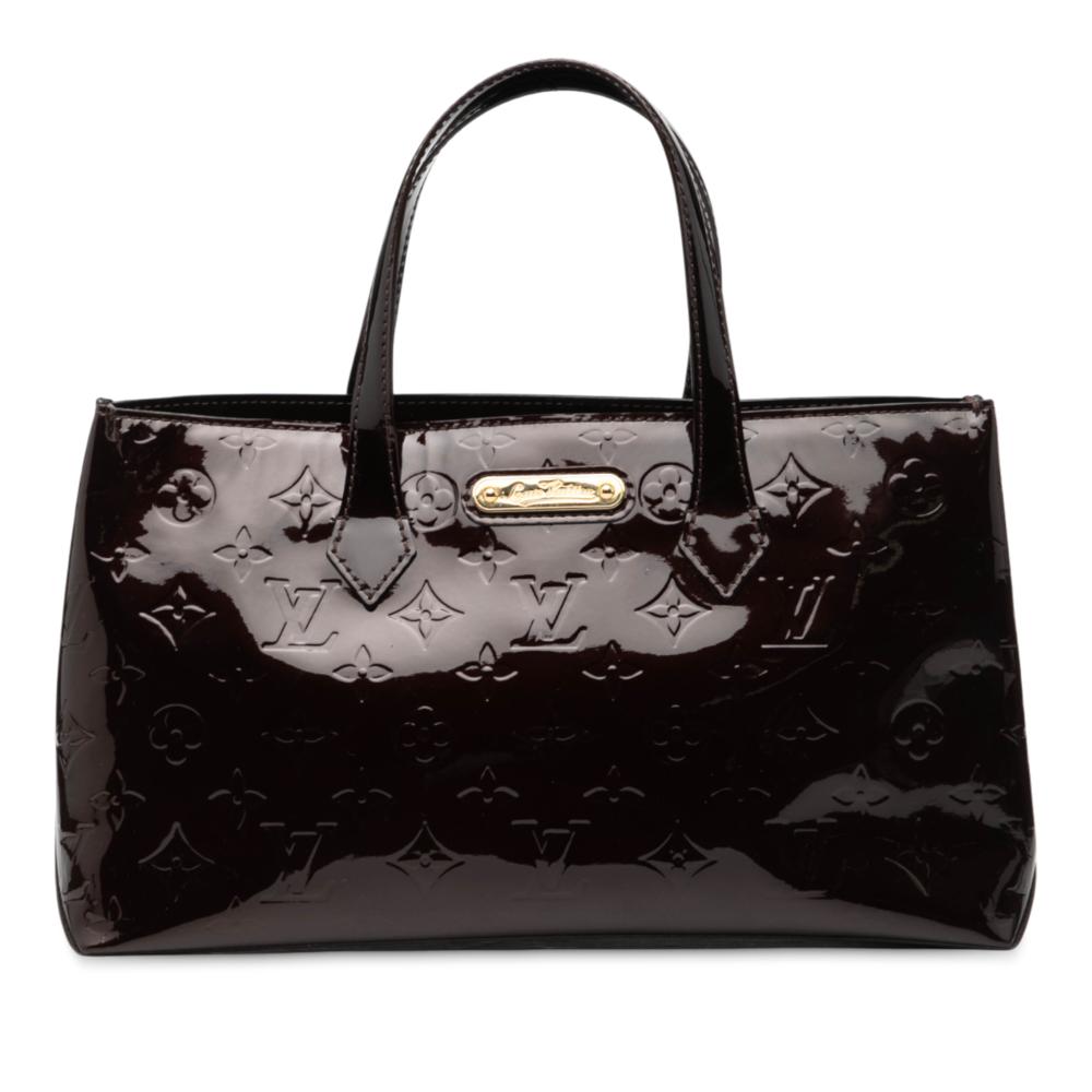 Louis Vuitton B Louis Vuitton Purple Vernis Leather Leather Monogram Vernis Wilshire PM France