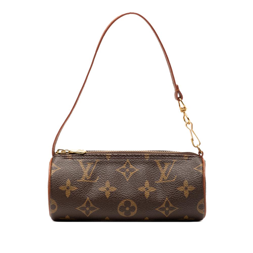 Louis Vuitton AB Louis Vuitton Brown Monogram Canvas Fabric Monogram Papillon Pochette France