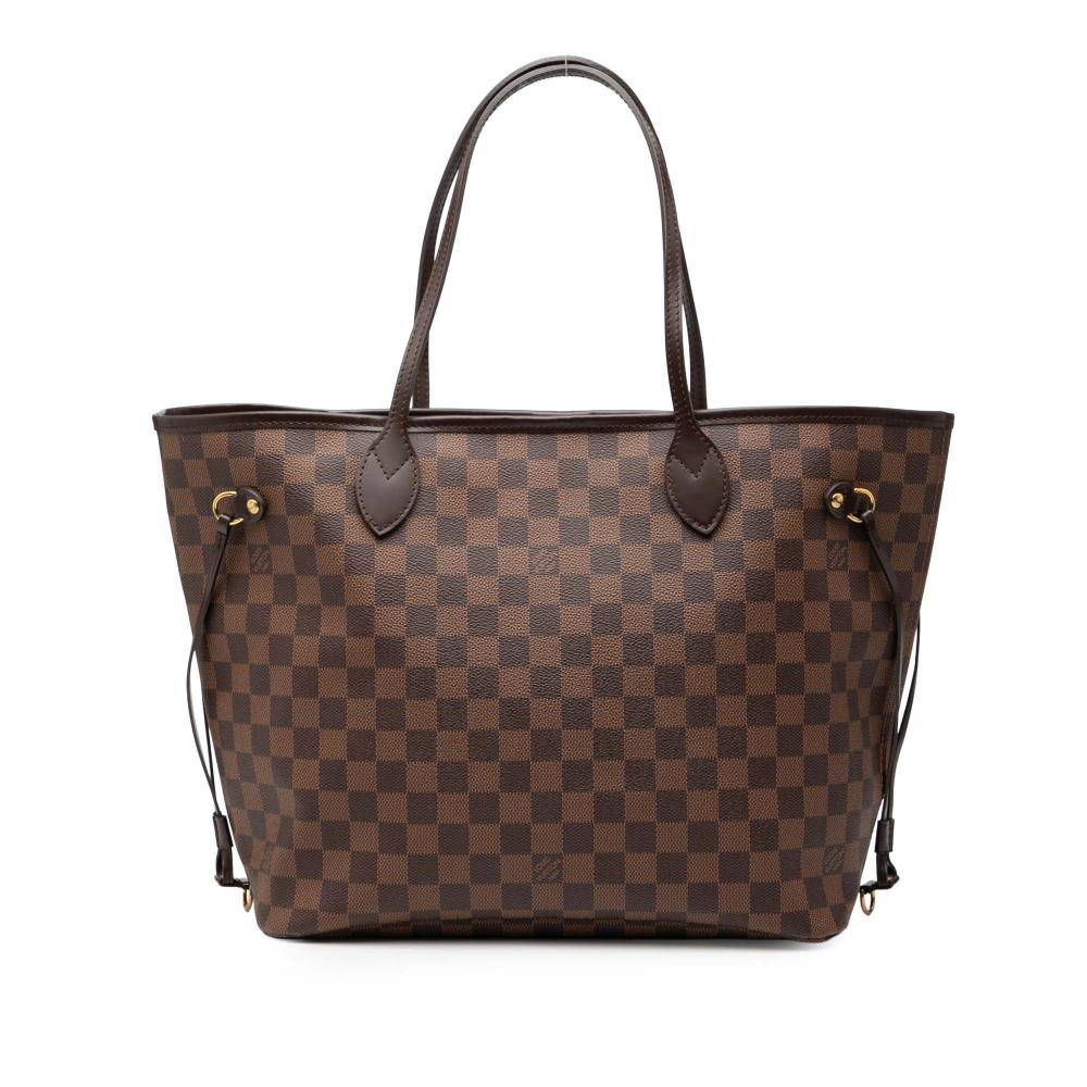 Louis Vuitton B Louis Vuitton Brown Damier Canvas Fabric Damier Ebene Neverfull MM France