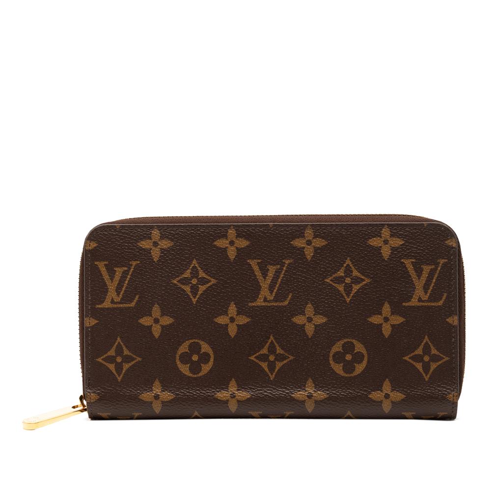 Louis Vuitton B Louis Vuitton Brown Monogram Canvas Fabric Monogram Zippy Long Wallet France
