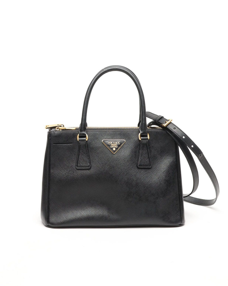 Prada Medium Saffiano Lux Galleria Double Zip Bag