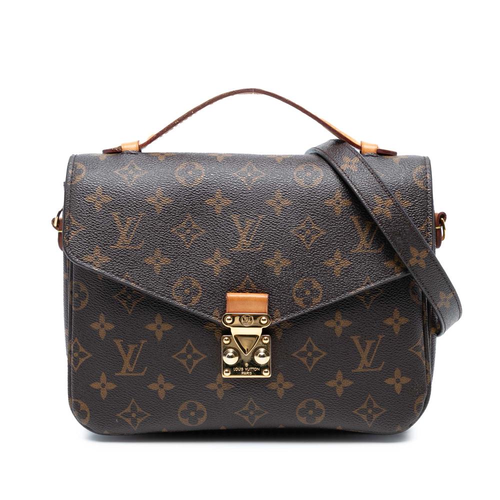 Louis Vuitton B Louis Vuitton Brown Monogram Canvas Fabric Monogram Pochette Metis United States