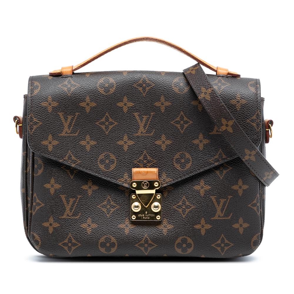 Louis Vuitton B Louis Vuitton Brown Monogram Canvas Fabric Monogram Pochette Metis France