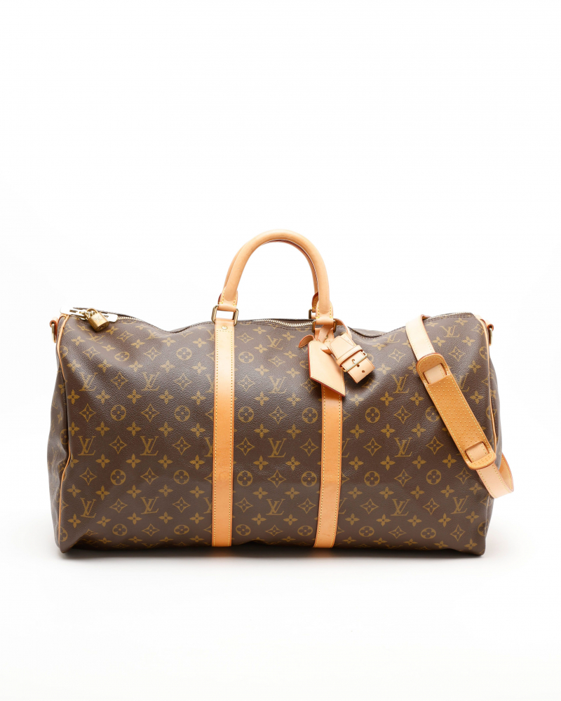 Louis Vuitton Monogram Keepall Bandoulière 55 Weekend Bag
