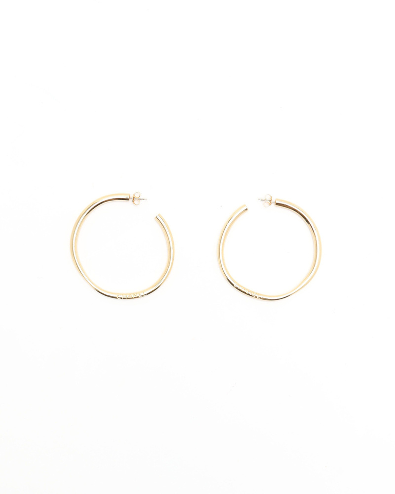 Chanel Logo Hope Earrings