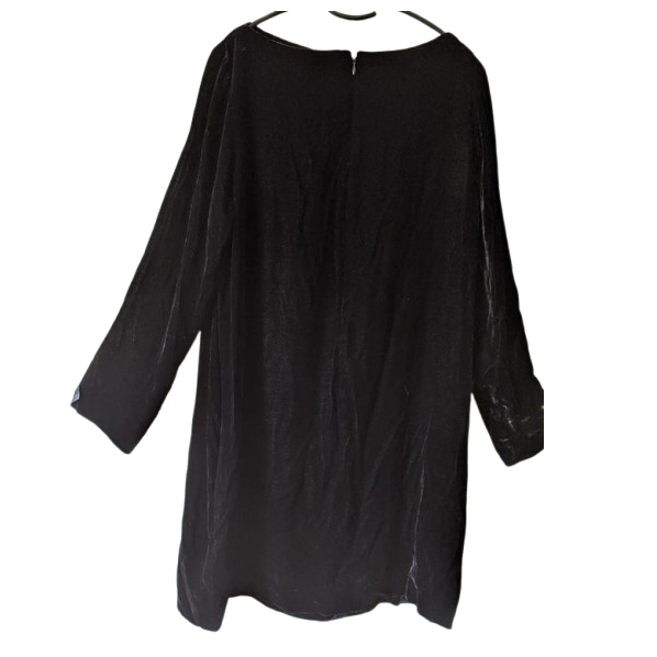 Cos Robe en velours de soie noir 42-44