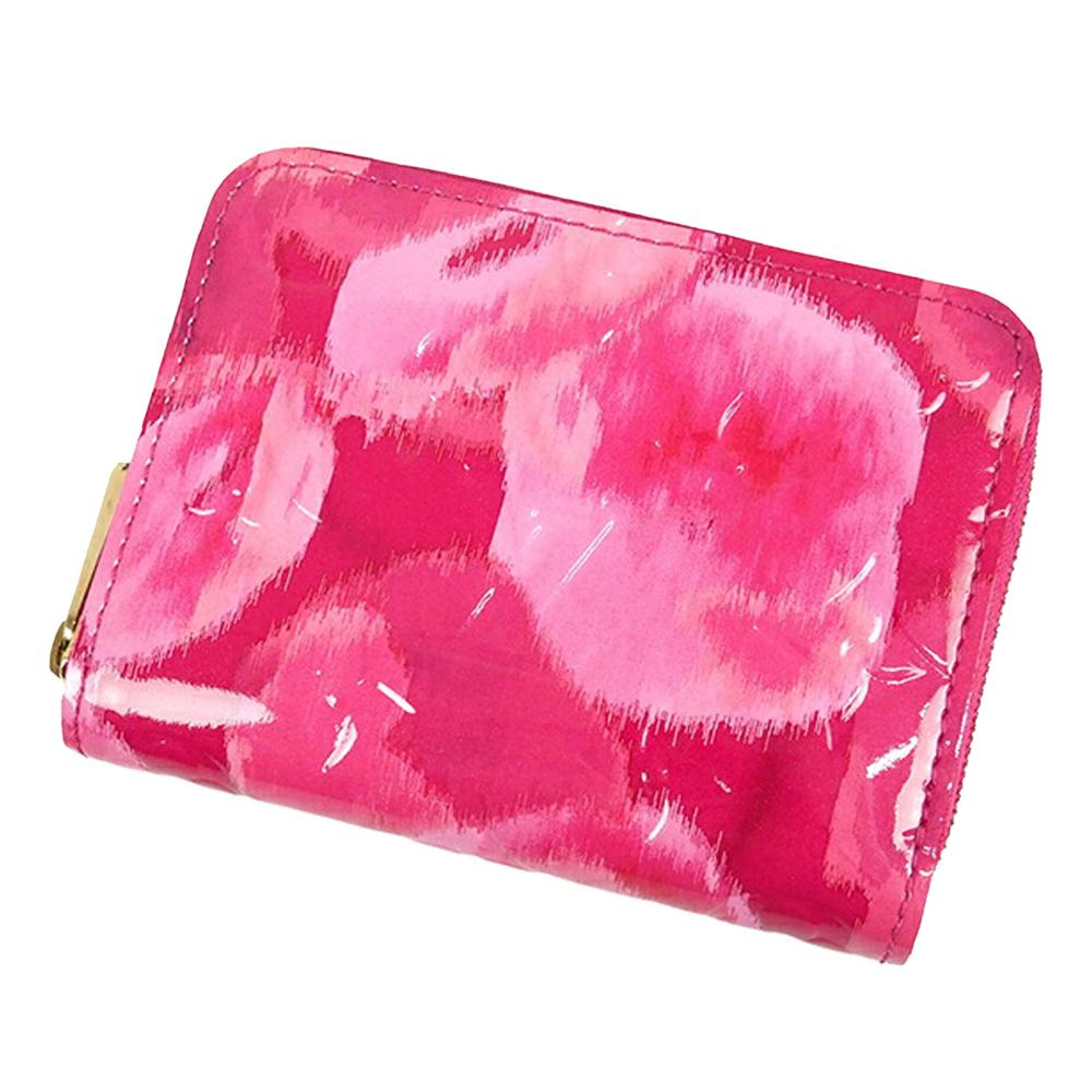 Louis Vuitton AB Louis Vuitton Pink Dark Pink Vernis Leather Leather Monogram Vernis Ikat Zippy Coin Purse France