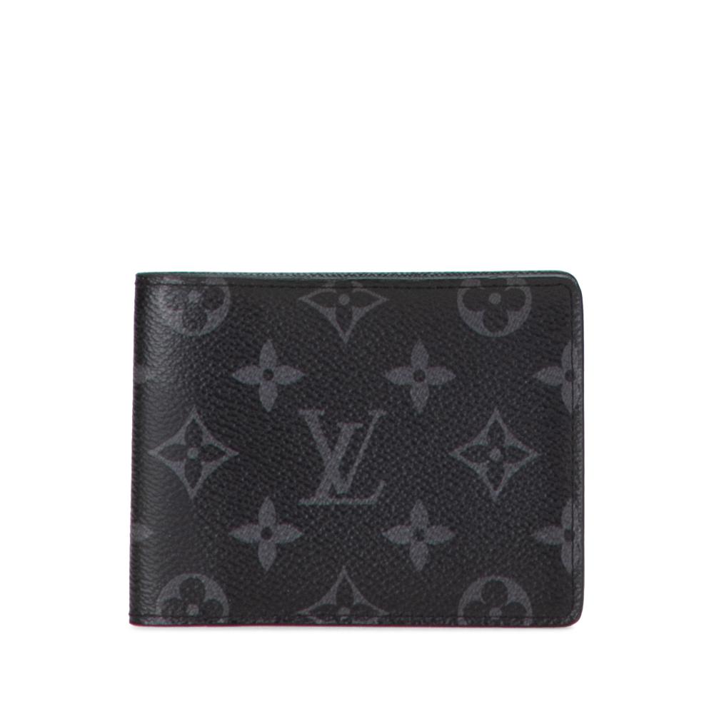 Louis Vuitton AB Louis Vuitton Black Monogram Canvas Fabric Monogram Eclipse Multiple Wallet France