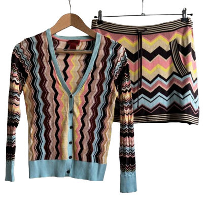 Missoni Ensemble : cardigan et jupe