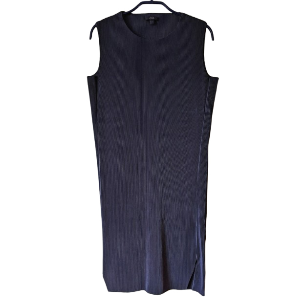 Cos Robe plissée marine S-M