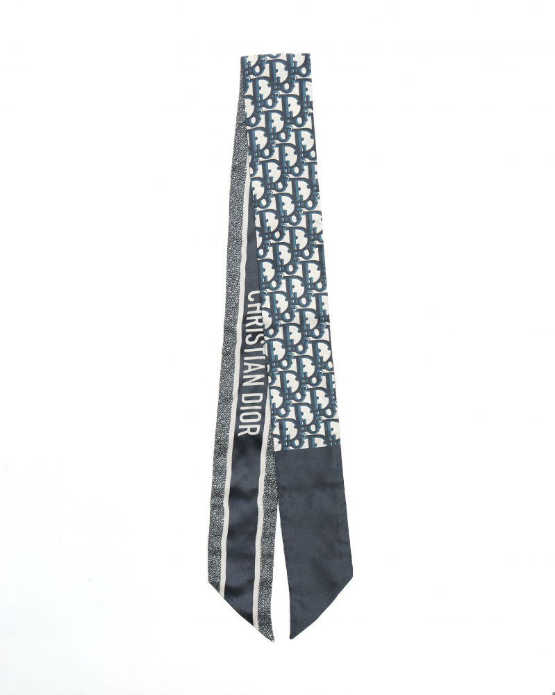 Christian Dior Trotter Silk Twilly