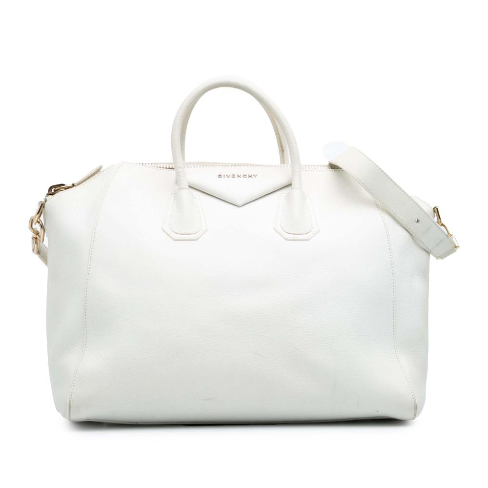 Givenchy B Givenchy White Calf Leather Large Antigona Satchel Italy
