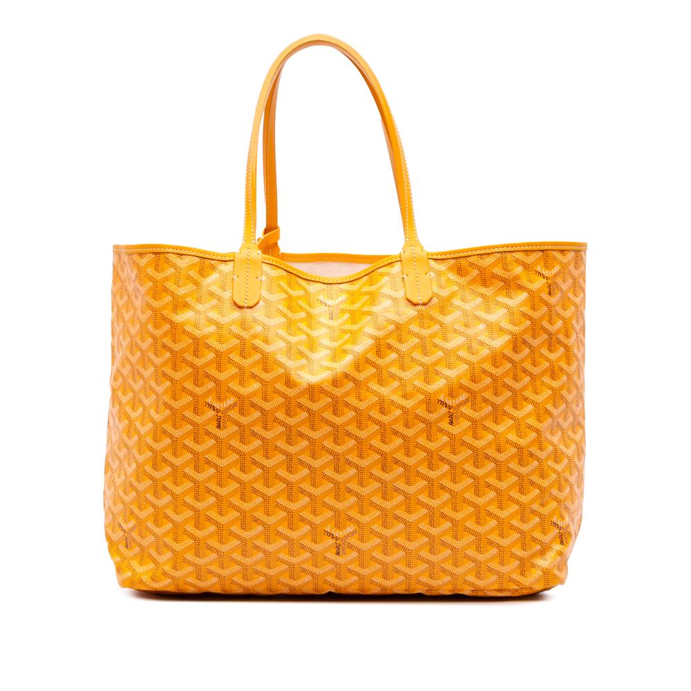 Goyard AB Goyard Yellow Coated Canvas Fabric Goyardine Saint Louis PM France