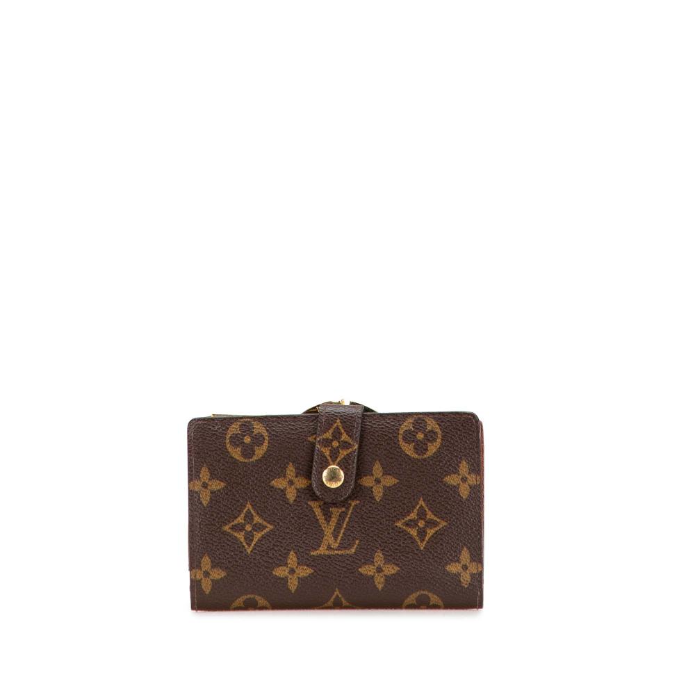 Louis Vuitton B Louis Vuitton Brown Monogram Canvas Fabric Monogram Porte Monnaie Billets Viennois France