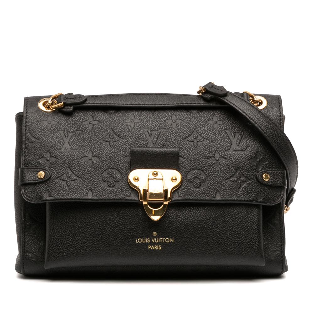 Louis Vuitton B Louis Vuitton Black Monogram Empreinte Leather Vavin PM France