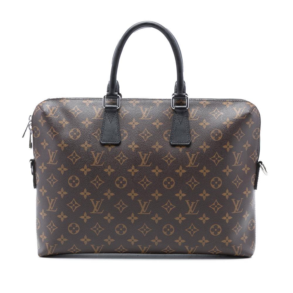 Louis Vuitton B Louis Vuitton Brown Monogram Canvas Fabric Monogram Macassar Porte Documents Jour France