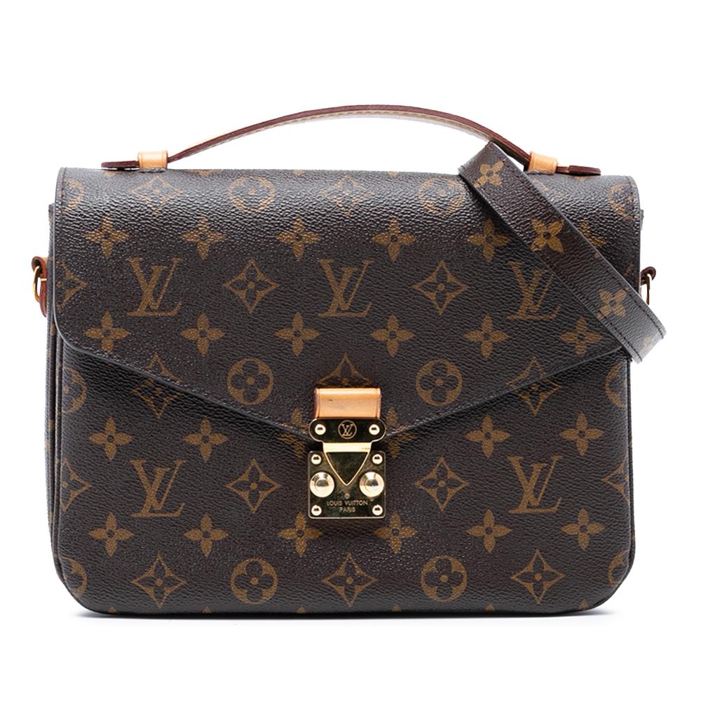 Louis Vuitton B Louis Vuitton Brown Monogram Canvas Fabric Monogram Pochette Metis France