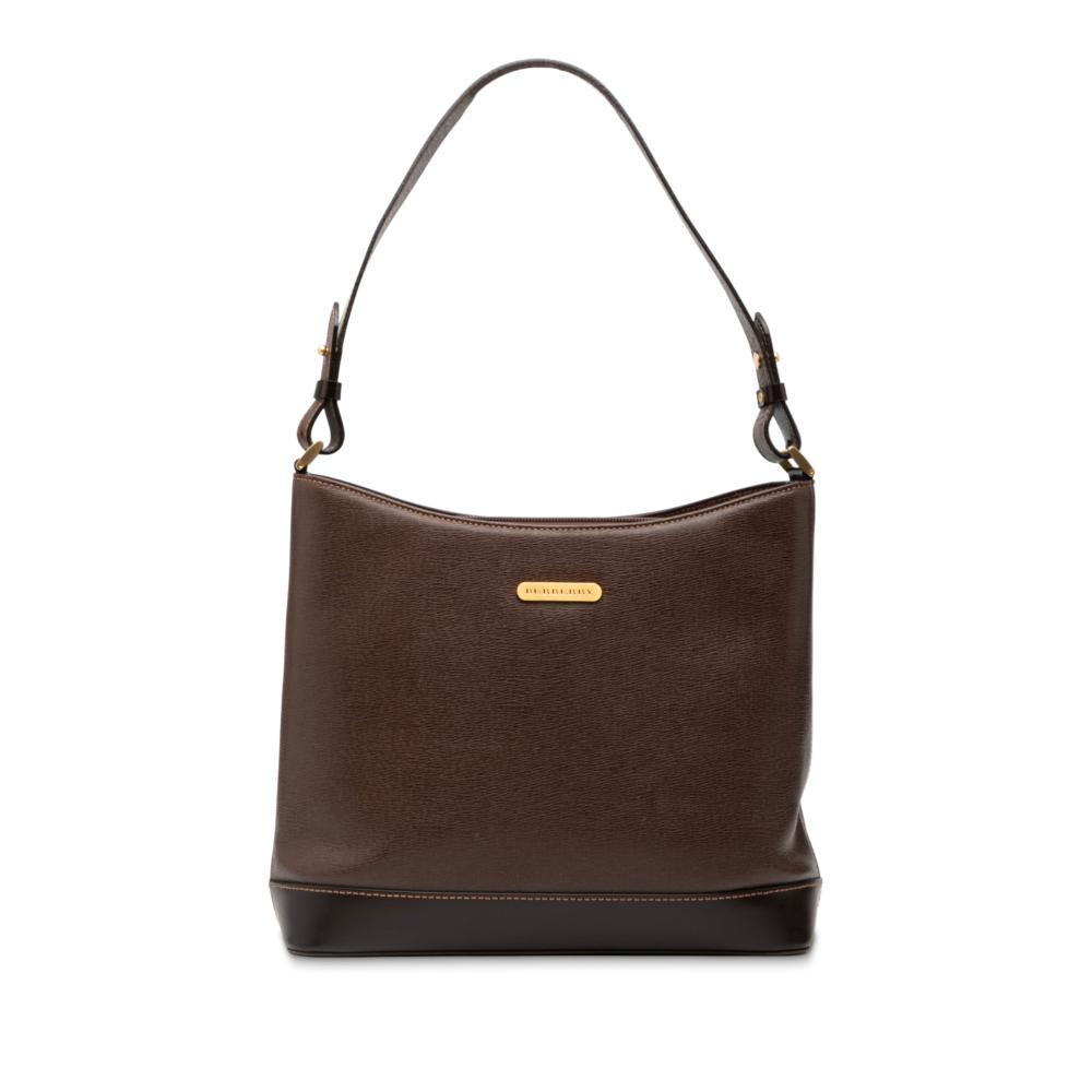 Burberry B Burberry Brown Calf Leather Shoulder Bag United Kingdom