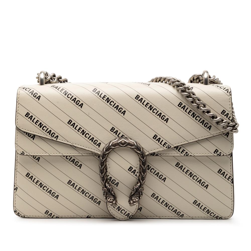 Gucci AB Gucci White Off White Calf Leather The Hacker Project Small Dionysus Shoulder Bag Italy
