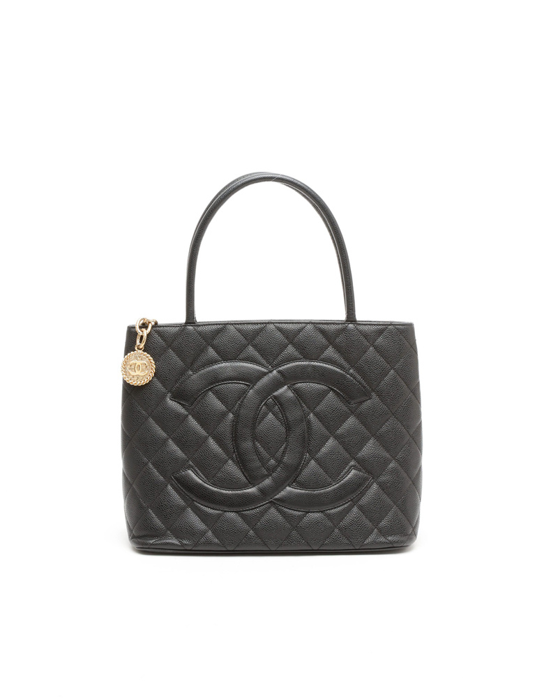 Chanel Caviar Medallion Tote Bag