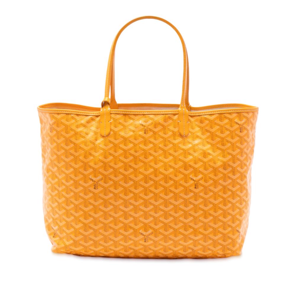 Goyard AB Goyard Yellow Coated Canvas Fabric Goyardine Saint Louis PM France