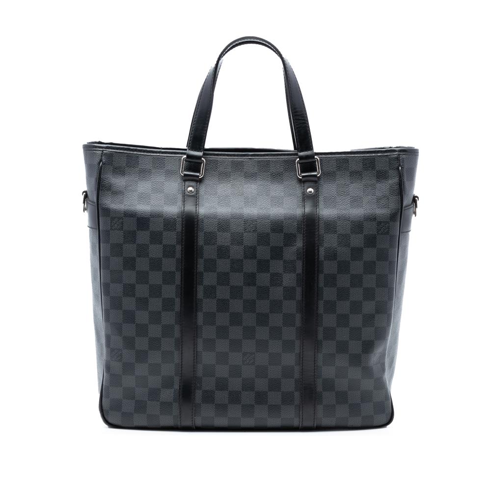 Louis Vuitton B Louis Vuitton Black Damier Canvas Fabric Damier Graphite Tadao PM France