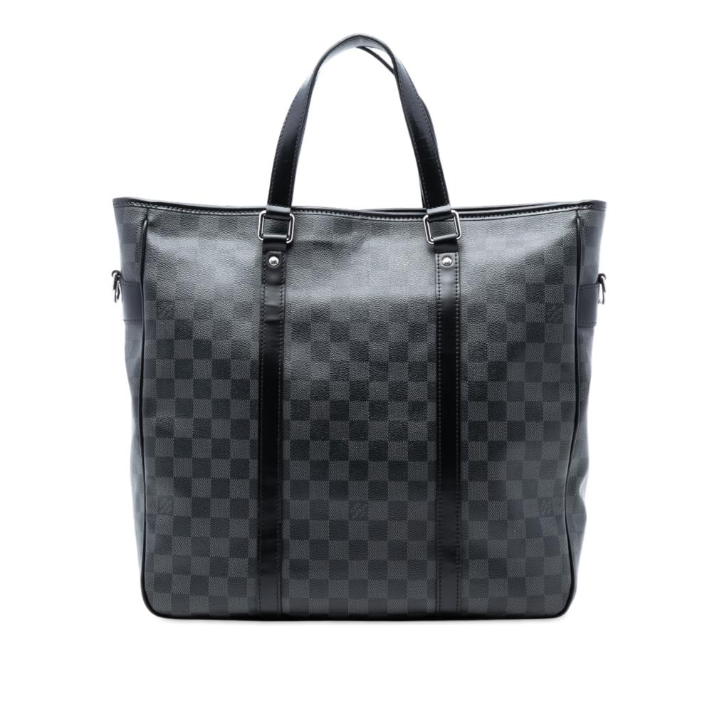 Louis Vuitton B Louis Vuitton Black Damier Canvas Fabric Damier Graphite Tadao PM France