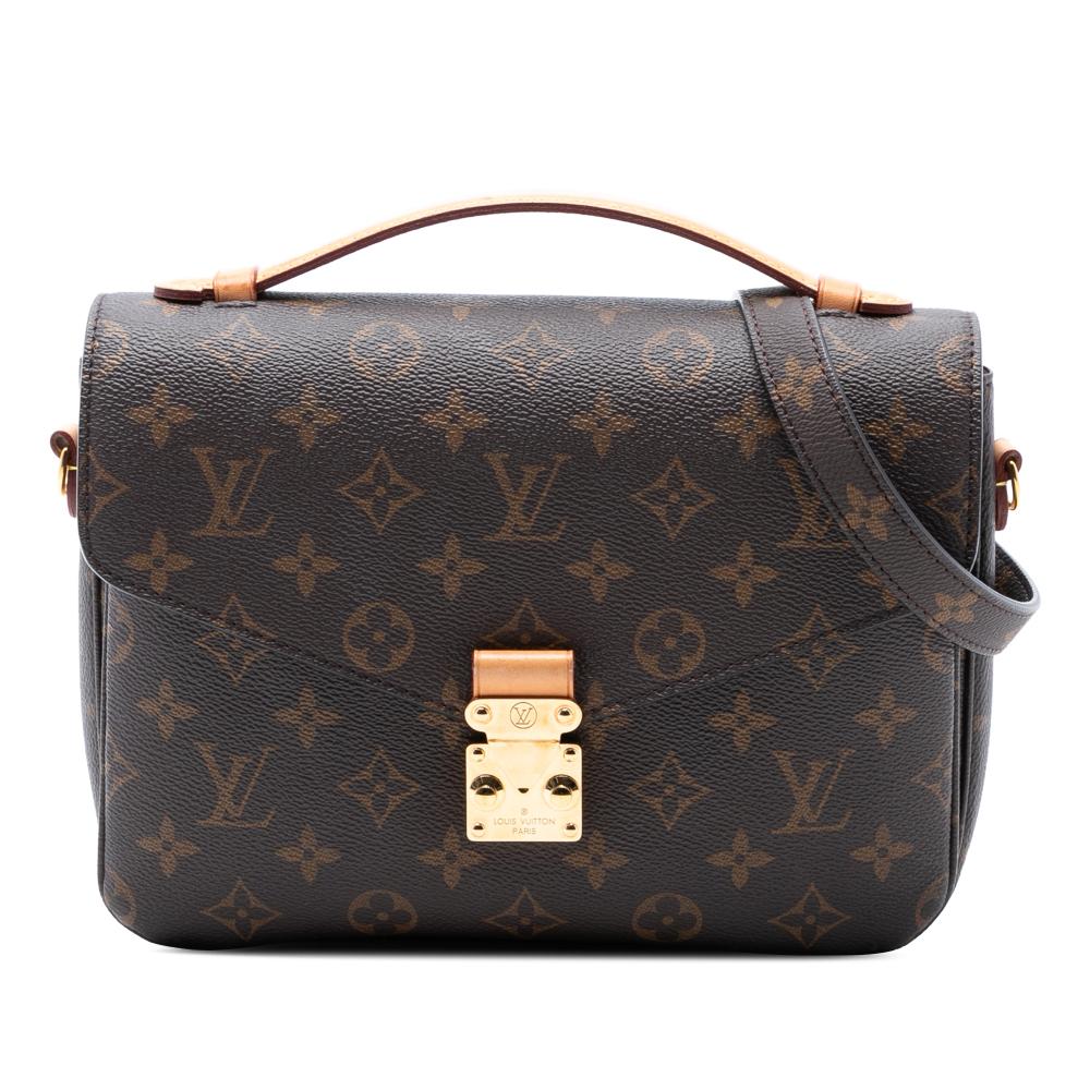 Louis Vuitton AB Louis Vuitton Brown Monogram Canvas Fabric Monogram Pochette Metis Italy