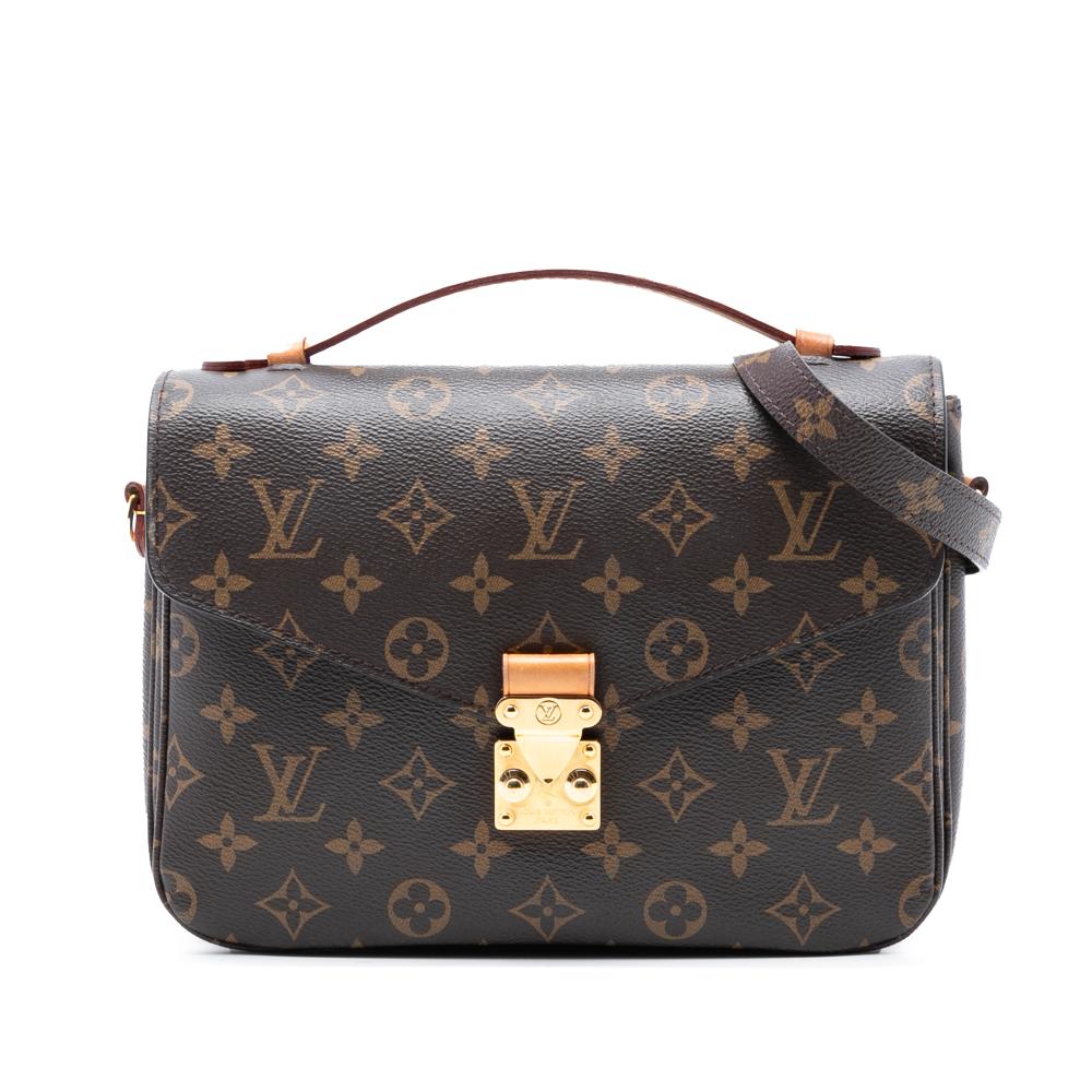 Louis Vuitton B Louis Vuitton Brown Monogram Canvas Fabric Monogram Pochette Metis France