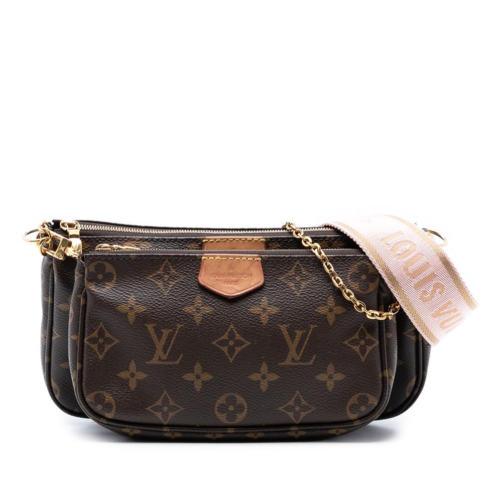 Louis Vuitton B Louis Vuitton Brown Monogram Canvas Fabric Monogram Multi Pochette Accessoires France
