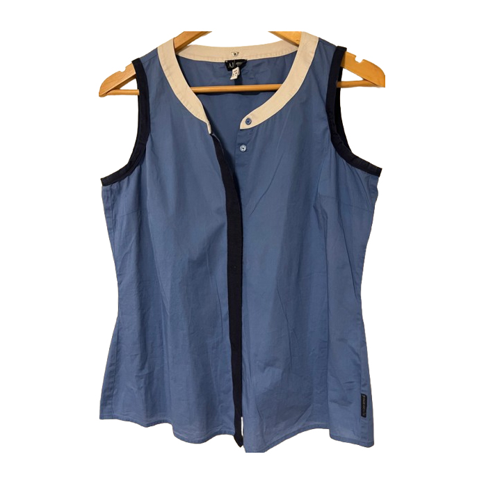 Armani Jeans Débardeur en coton boutonné