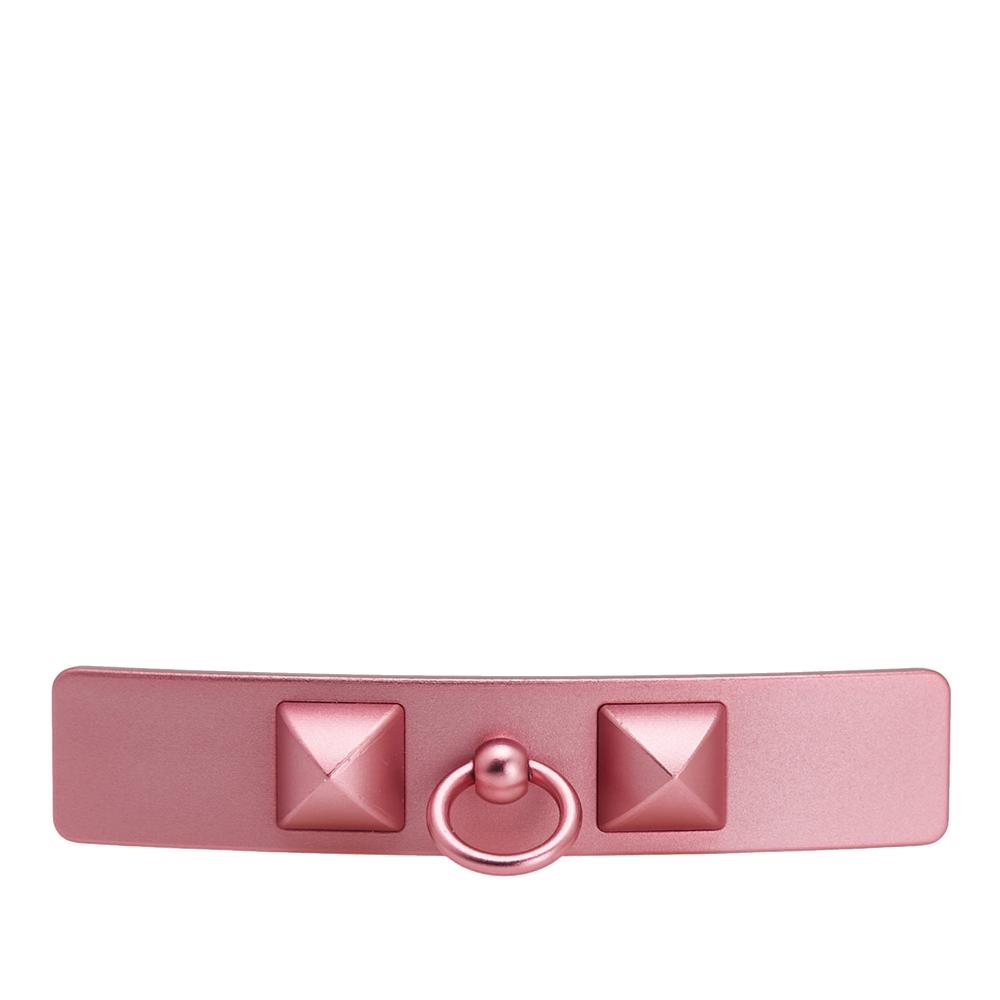 Hermès B Hermès Pink Aluminum Metal Caprice PM Hair Clip France