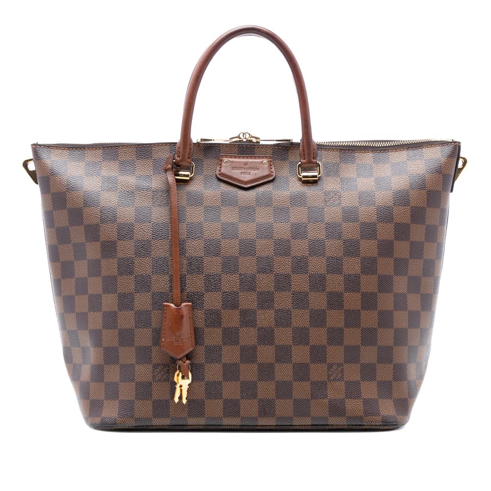 Louis Vuitton B Louis Vuitton Brown Damier Canvas Fabric Damier Ebene Belmont MM France