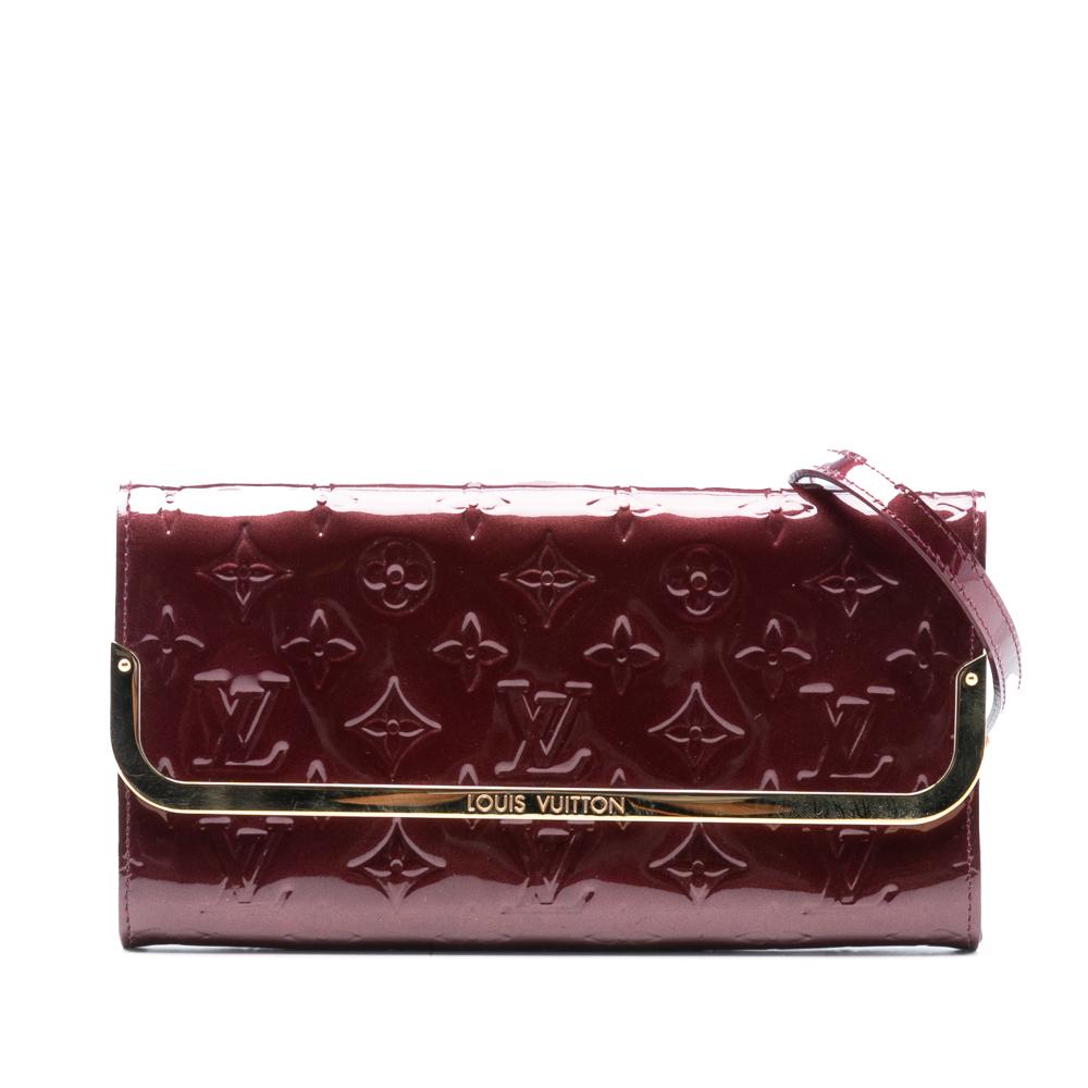 Louis Vuitton B Louis Vuitton Red Burgundy Vernis Leather Leather Monogram Vernis Rossmore MM France