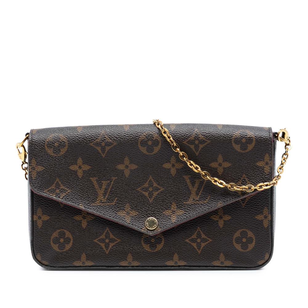 Louis Vuitton AB Louis Vuitton Brown Monogram Canvas Fabric Monogram Pochette Felicie Spain