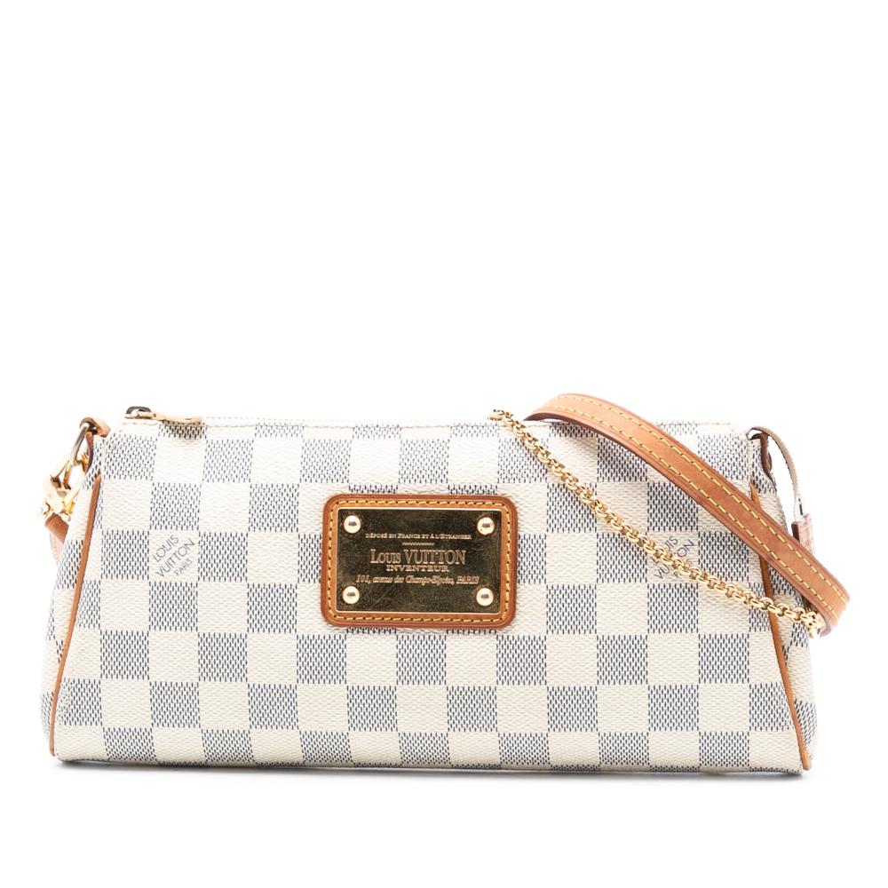 Louis Vuitton B Louis Vuitton White Damier Canvas Fabric Damier Azur Eva France