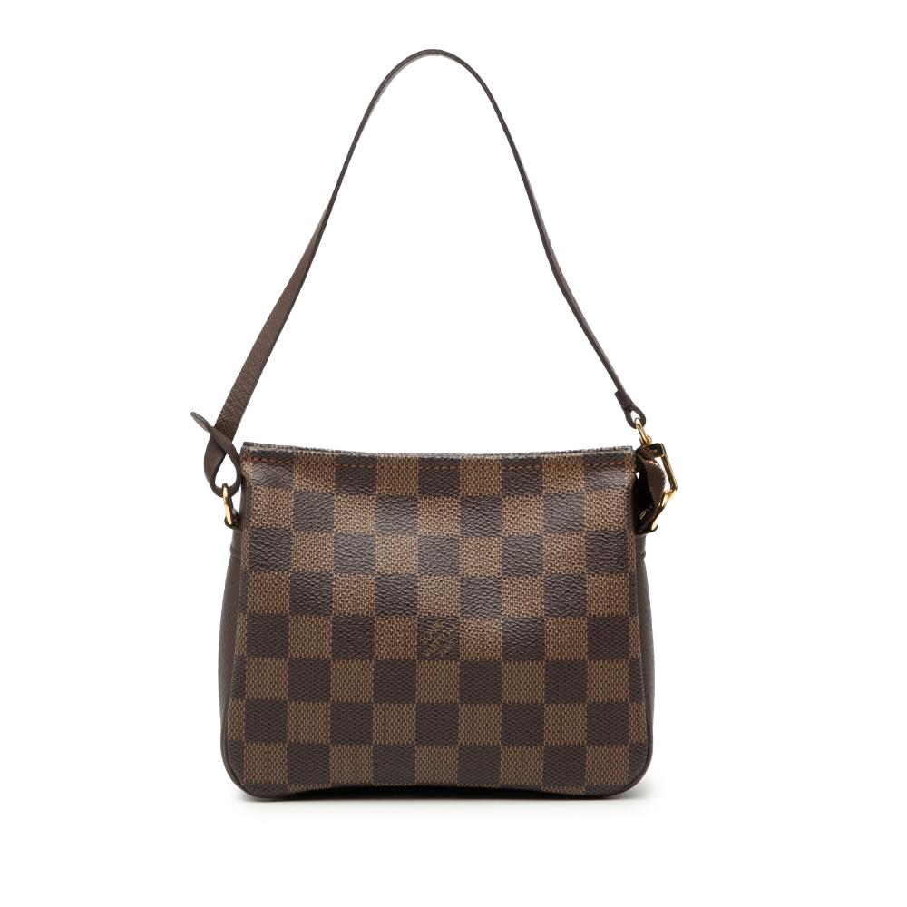 Louis Vuitton AB Louis Vuitton Brown Damier Canvas Fabric Damier Ebene Trousse Pochette France