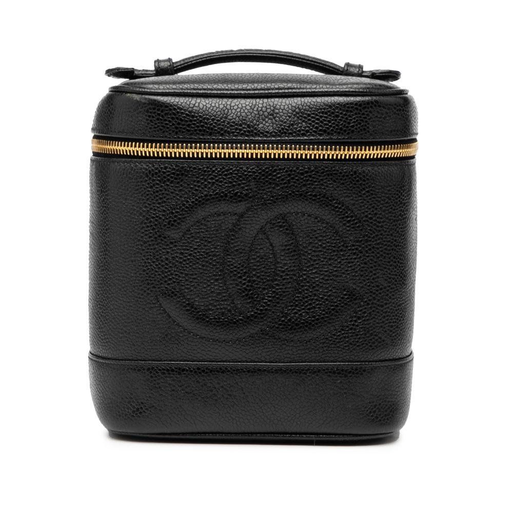 Chanel B Chanel Black Caviar Leather Leather CC Caviar Vanity Bag Italy