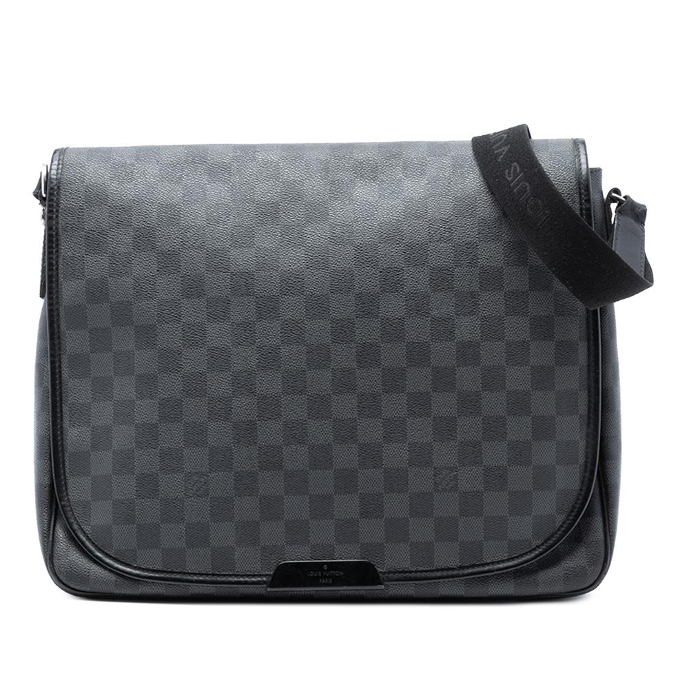 Louis Vuitton AB Louis Vuitton Black Damier Canvas Fabric Damier Graphite Daniel GM France