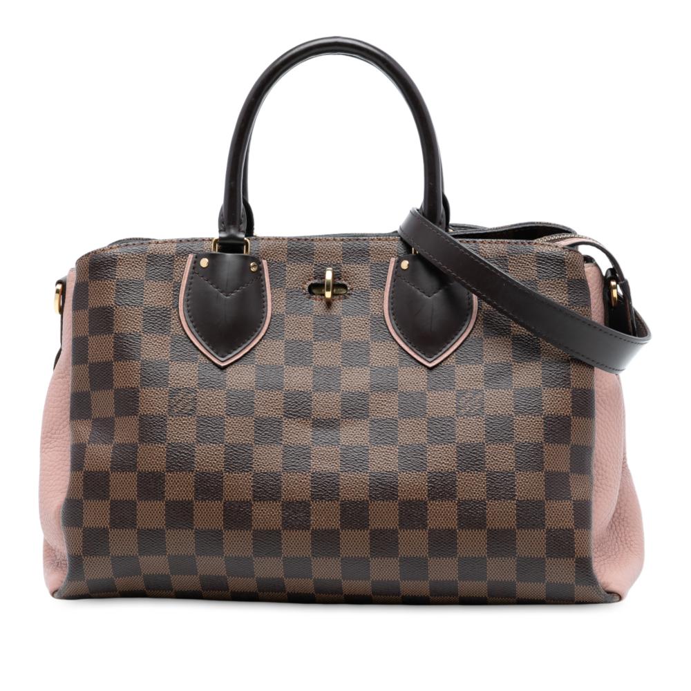 Louis Vuitton B Louis Vuitton Brown with Pink Damier Canvas Fabric Damier Ebene Normandy France